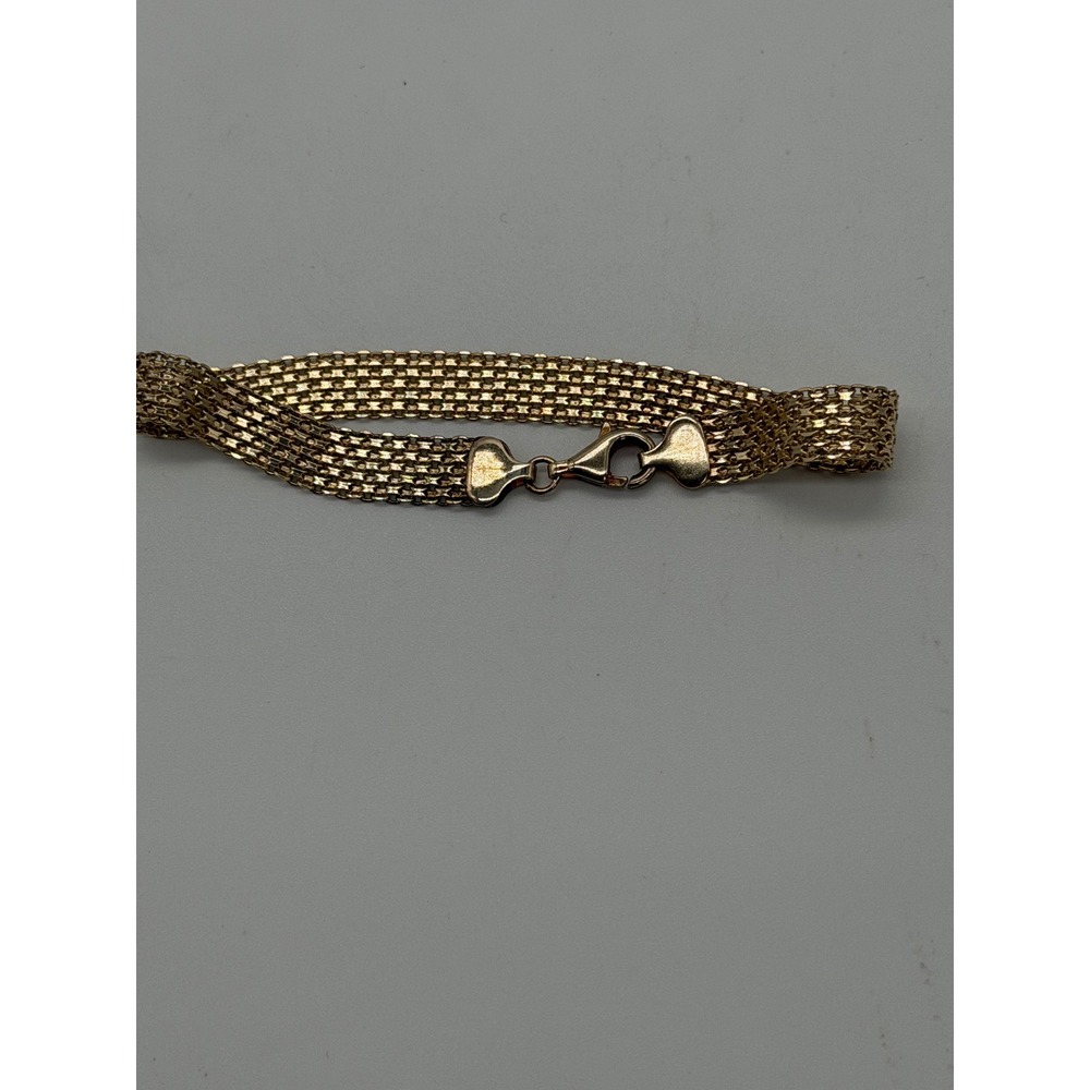 Atasay Kuyumculuk Panther Link Women 7in Gold Vermeil Vintage 90s Bracelet